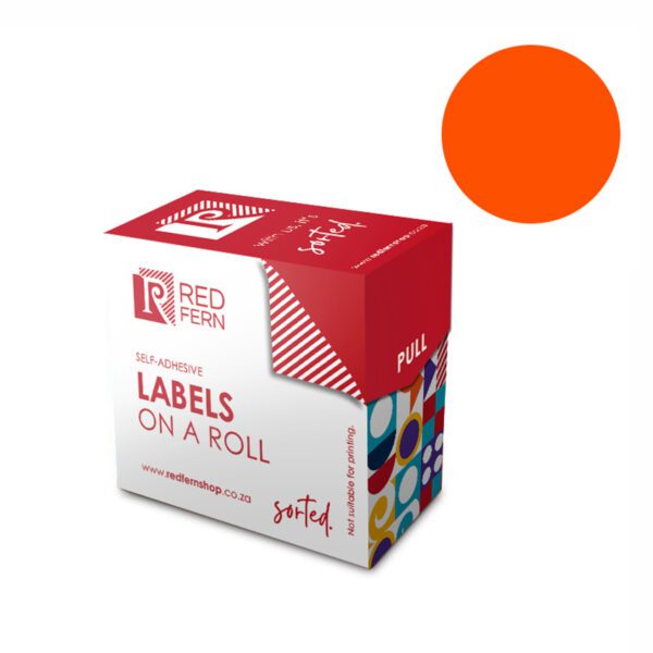 Redfern label colour box c19 redfern flu orange