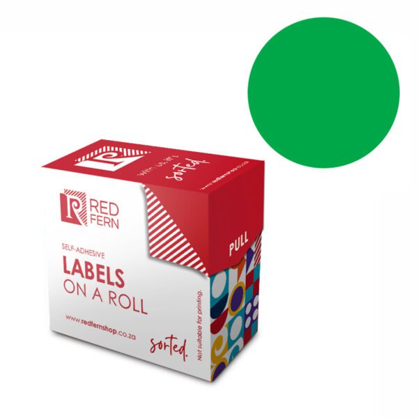 Redfern label colour box c25 redfern green