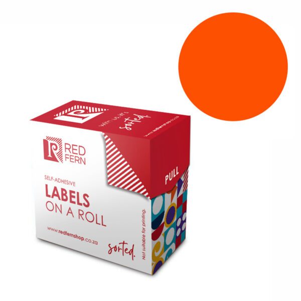 Redfern label colour box c25 redfern flu orange