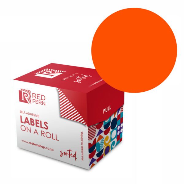 Redfern label colour box c32 redfern flu orange
