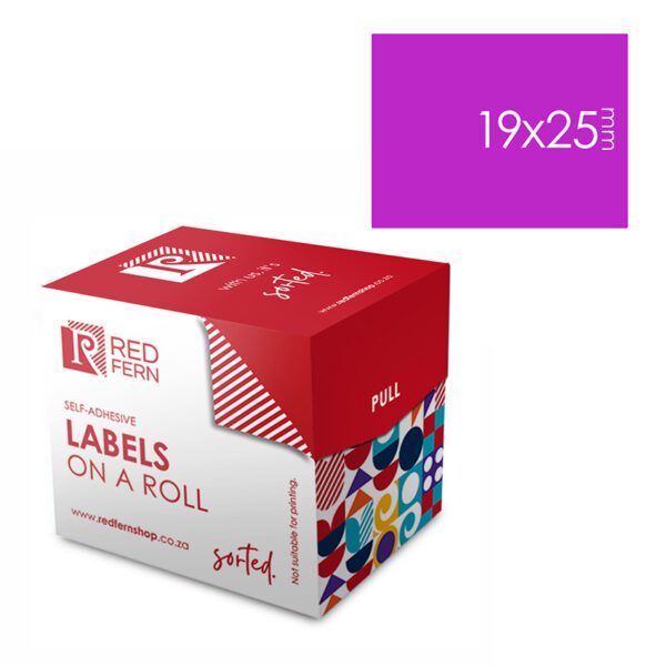 Redfern label colour box 19x25 redfern purple