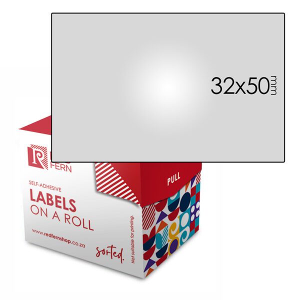 Redfern label colour box 32x50 redfern silver