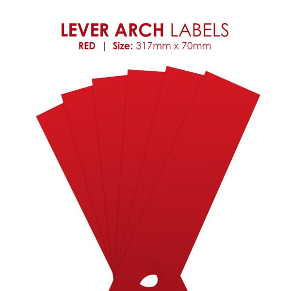 Redfern label lever arch redfern red 12's