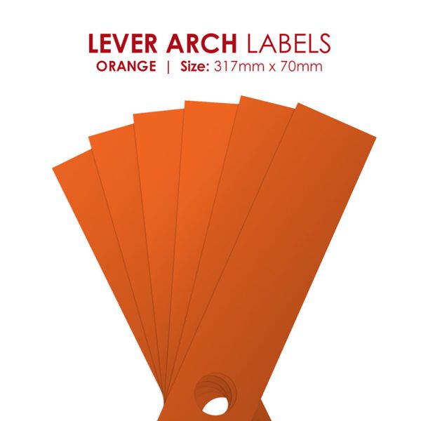 Redfern label lever arch redfern orange 12's