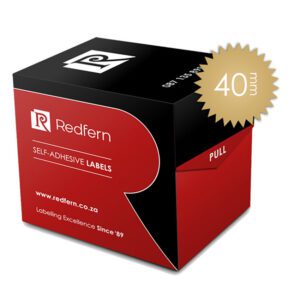 Redfern label notorial seal box n40 gold