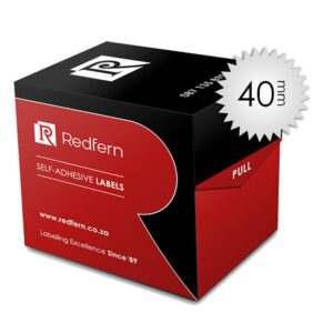 Redfern label notorial seal box n40 silver