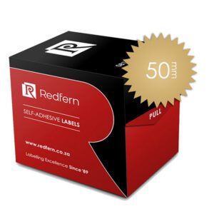 Redfern label notorial seal box n50 gold