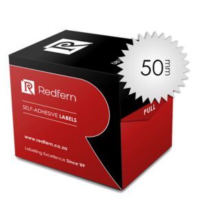 Redfern label notorial seal box n50 silver