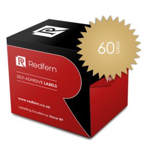 Redfern label notorial seal box n60 gold