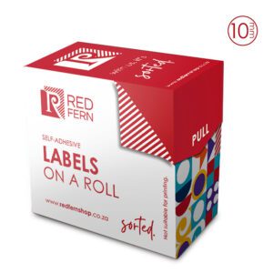 Redfern label white roll redfern c10 white