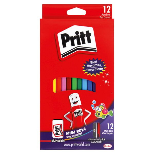 Pritt crayons wax jumbo mum boya 12's