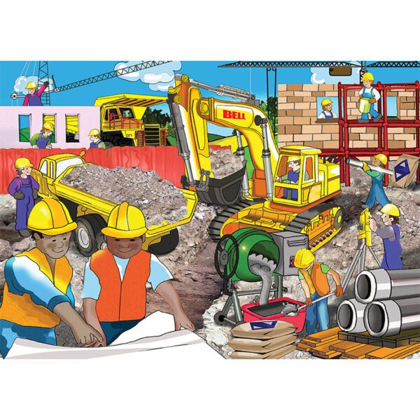 Rgs puzzle 36 piece excavator