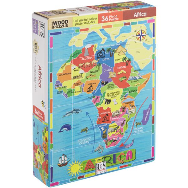 Rgs puzzle 36 piece map of africa