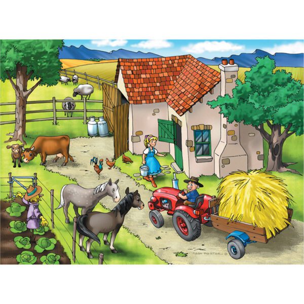 Rgs puzzle 36 piece farm animals