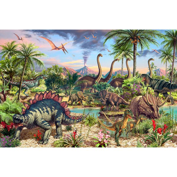 Rgs puzzle 48 piece dinosaurs in the jungle