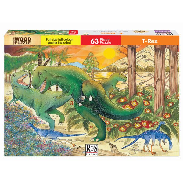 Rgs puzzle 63 piece tyrannosaurus