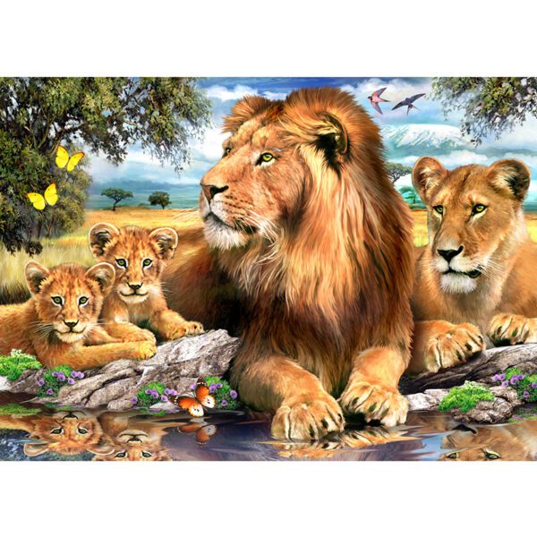Rgs puzzle large 300 piece lion pride