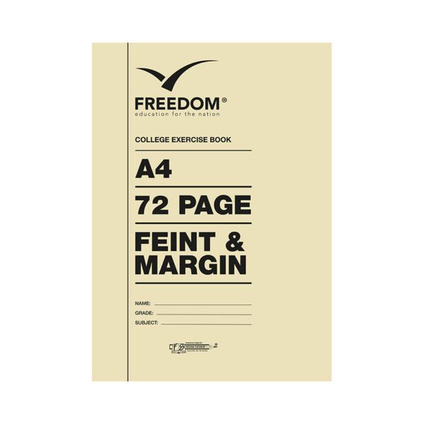 Freedom book college exercise a4 sc 72pg f/m
