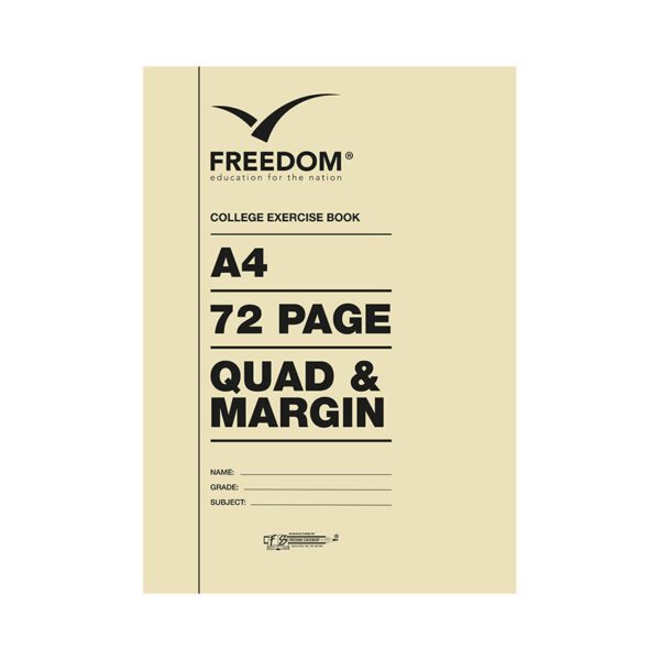 Freedom book college exercise a4 sc 72pg q/m
