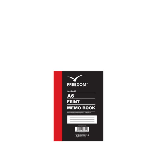 Freedom book memo a6 hc 144pg f/m