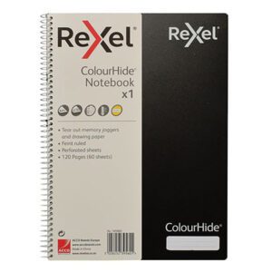 Rexel notebook pocket 96pg top spiral lime
