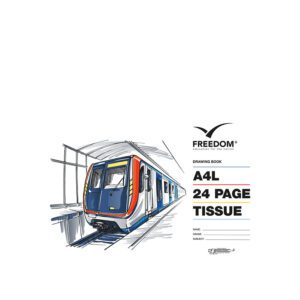 Freedom book artist drawing a4l 24pg with tissue