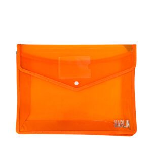 Marlin document envelope button a4 orange