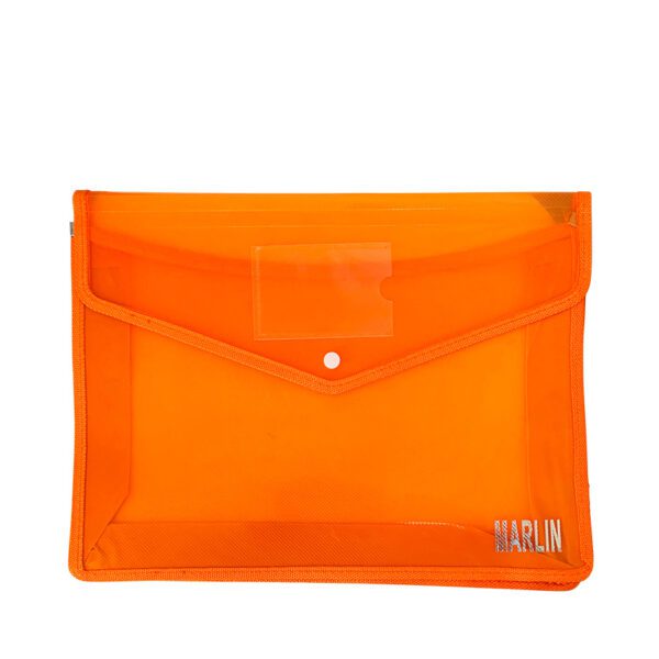 Marlin document envelope button a4 orange
