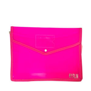 Marlin document envelope button a4 pink