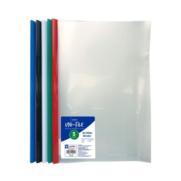 Marlin folder report covers & slide binders asst 5pk