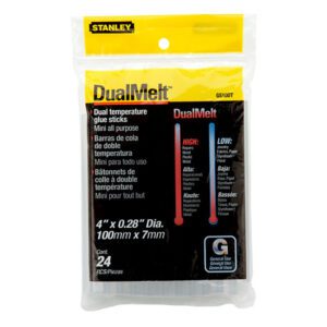 Stanley adhesive glue gun sticks dual temp gr10 24pk