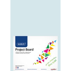 Marlin project board pastel a4 160g blue 10's