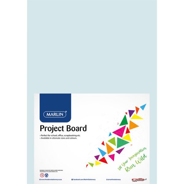 Marlin project board pastel a4 160g blue 10's