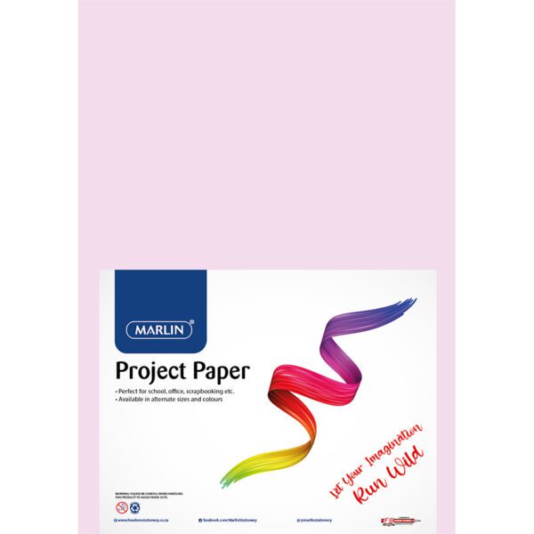 Marlin project board pastel a4 160g pink 10's