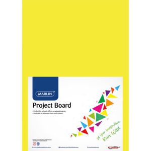 Marlin project board pastel a4 160g yellow 10's