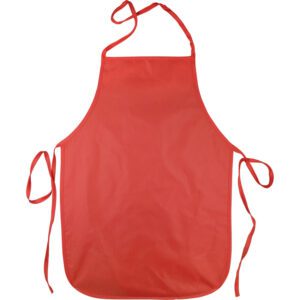 Trefoil art apron double sided pvc plain red