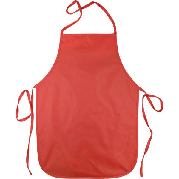 Trefoil art apron double sided pvc plain red