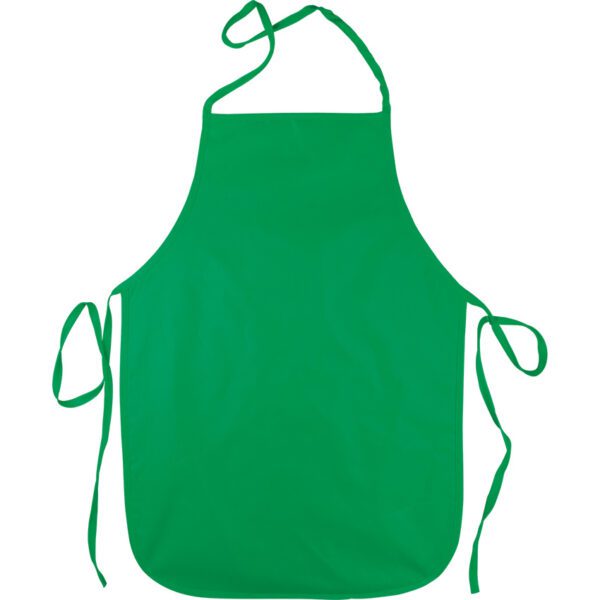 Trefoil art apron double sided pvc plain green