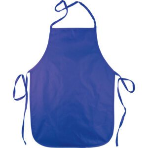 Trefoil art apron double sided pvc plain blue