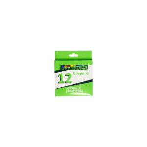 Marlin crayons wax standard cool 4 school 12's
