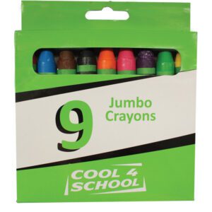 Marlin crayons wax super jumbo cool 4 school jumbo 9's