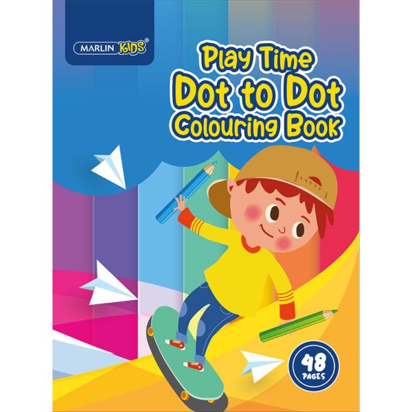 Marlin colouring book kids playtime dot to dot 48pg