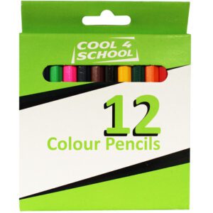 Marlin colour pencil long cool 4 school short box 12's