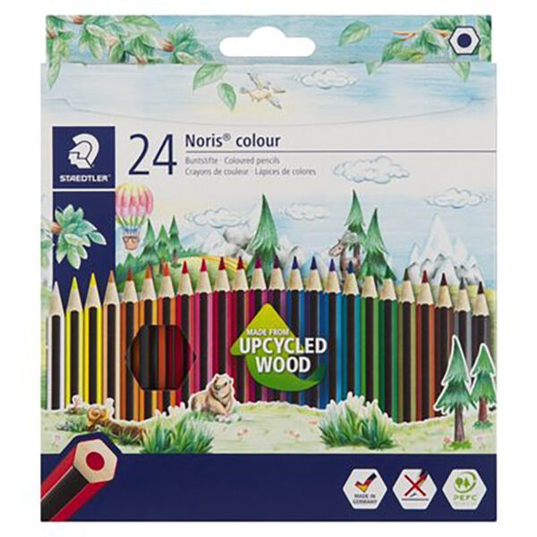 Staedtler colour pencil long wood free box 24's