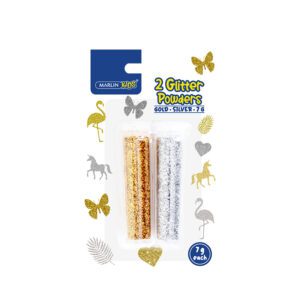 Marlin glitter set kids gold & silver 7g 2pk