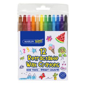 Marlin crayons twister wax asst 12's