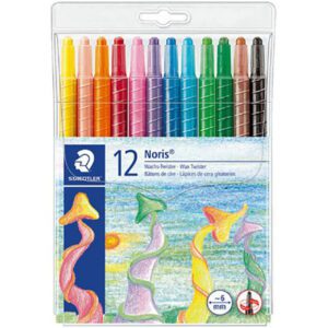 Staedtler crayons twister wax noris club asst 12's