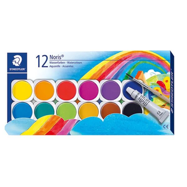 Staedtler paint watercolour set noris club 12 colour