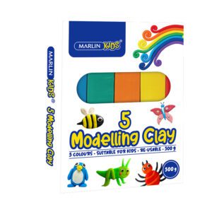 Marlin modelling clay kids 500g 5 colour