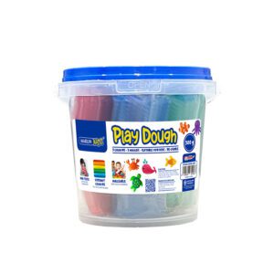 Marlin play dough kids 500g bucket 10 colour + moulds